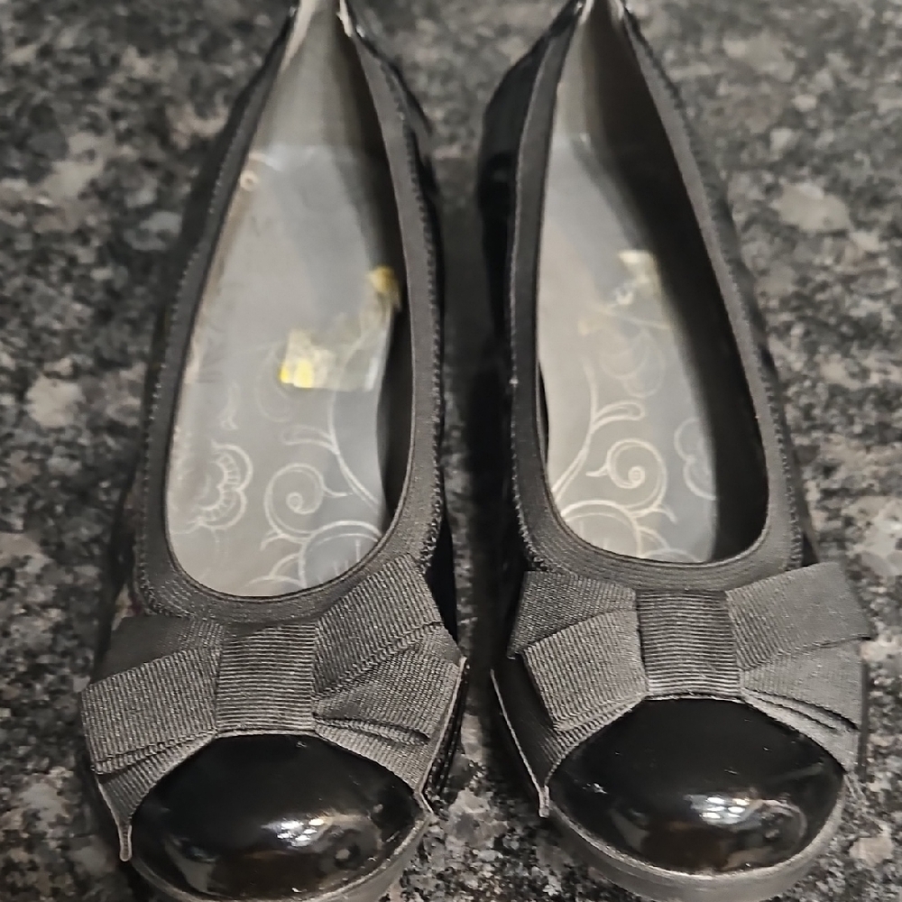 Mootsies Tootsoes Elegant Black Bow Flats